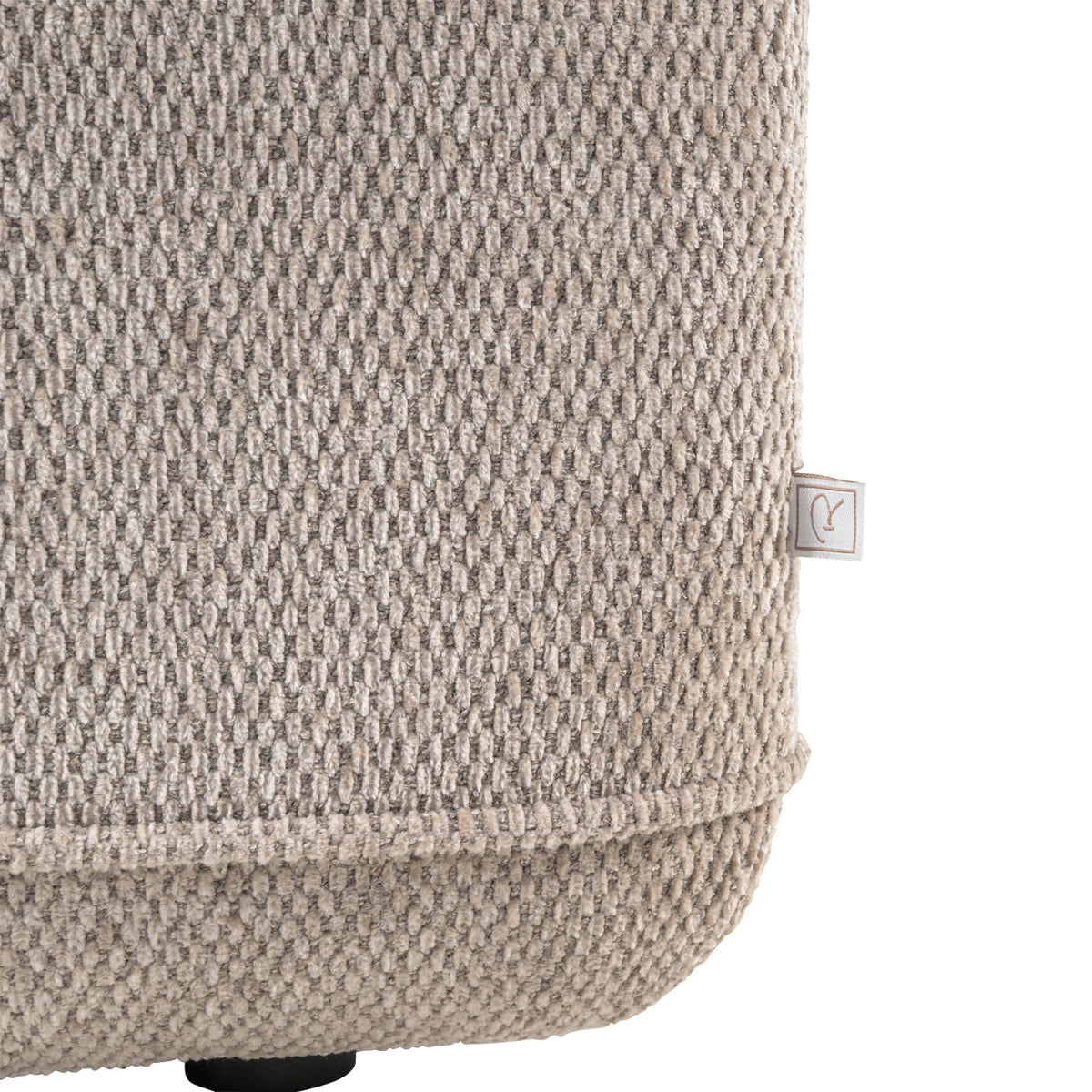Tudor mocca boldweave 1-seater sofa with movable backrest