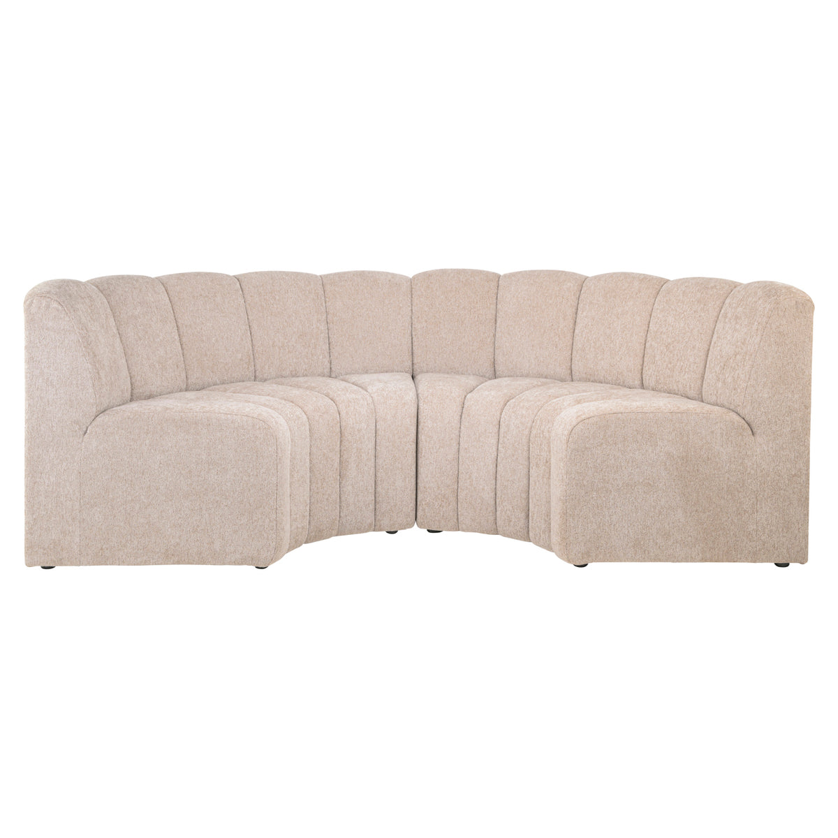 Dining bench Landmark customized corner round - fully upholstered