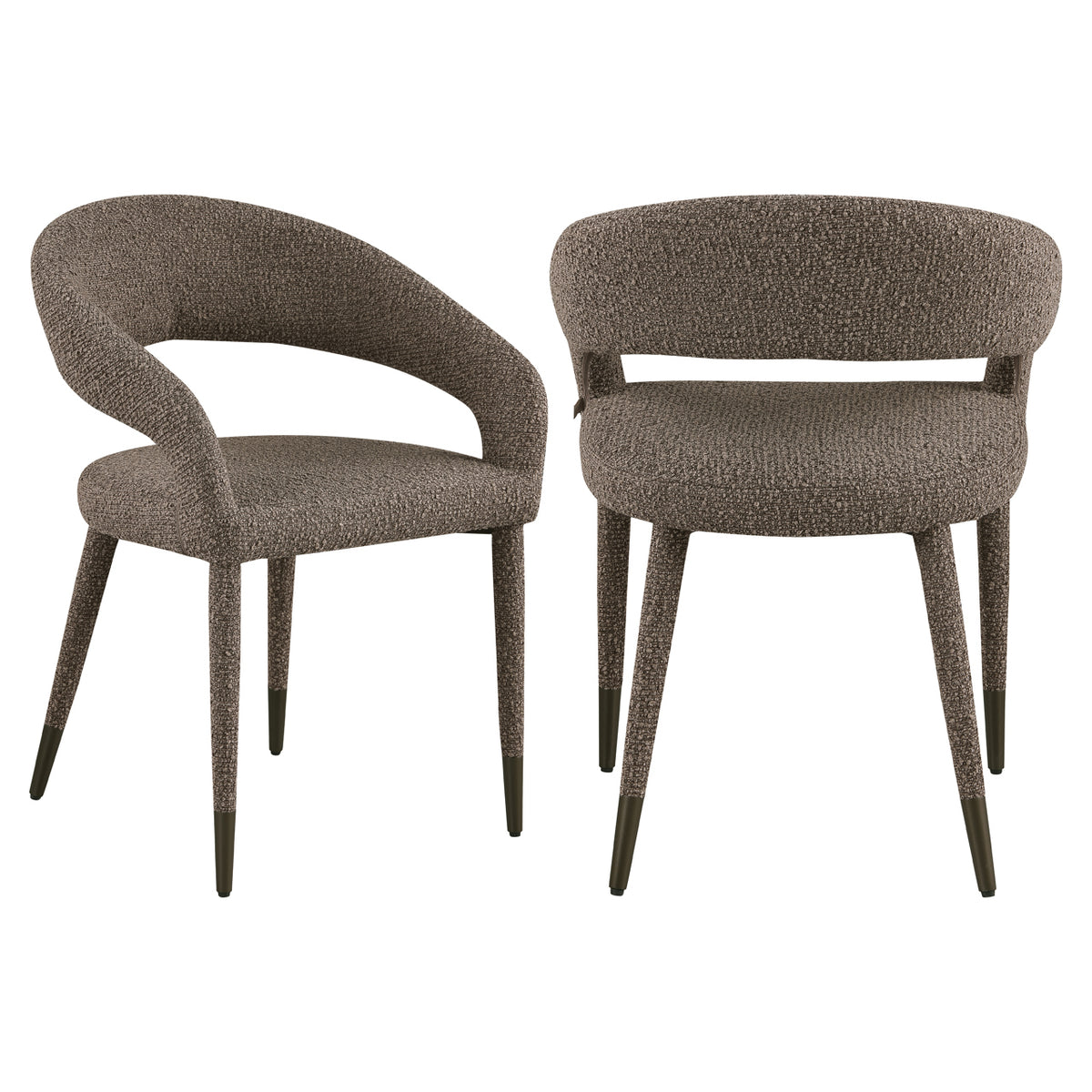 Chaise de salle à manger Gia marron chunky