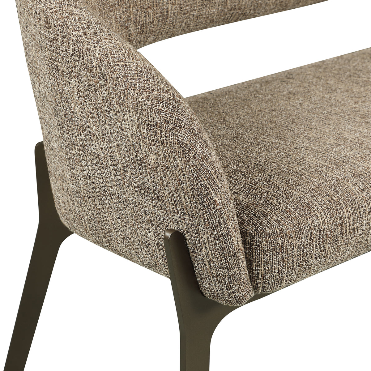 Banquette de salle à manger Kenzi brown tweed