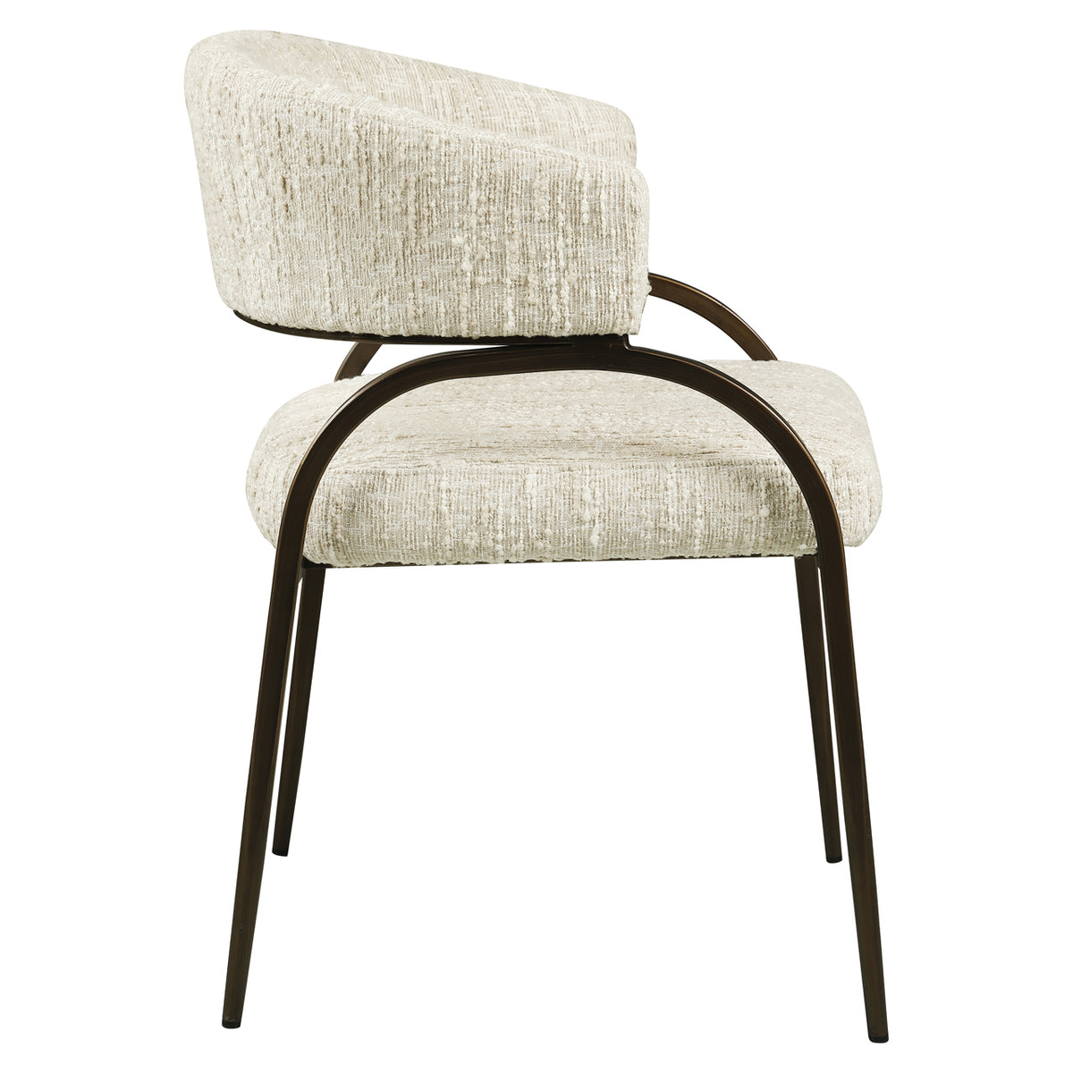 Chaise de salle à manger Charda beige angora