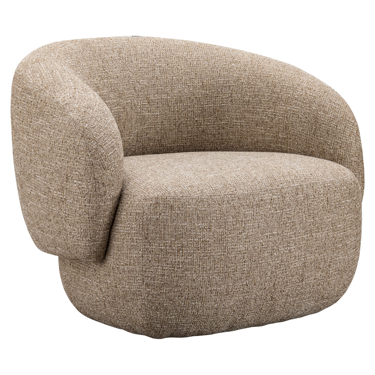 Milano sand tweed fire-retardant lounge chair