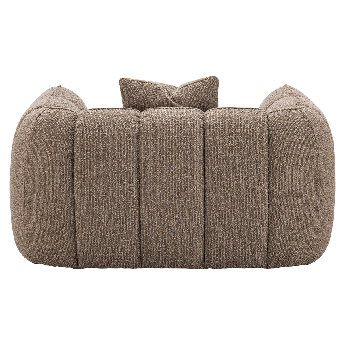 Fauteuil lounge Hogan mocca chunky ignifugé