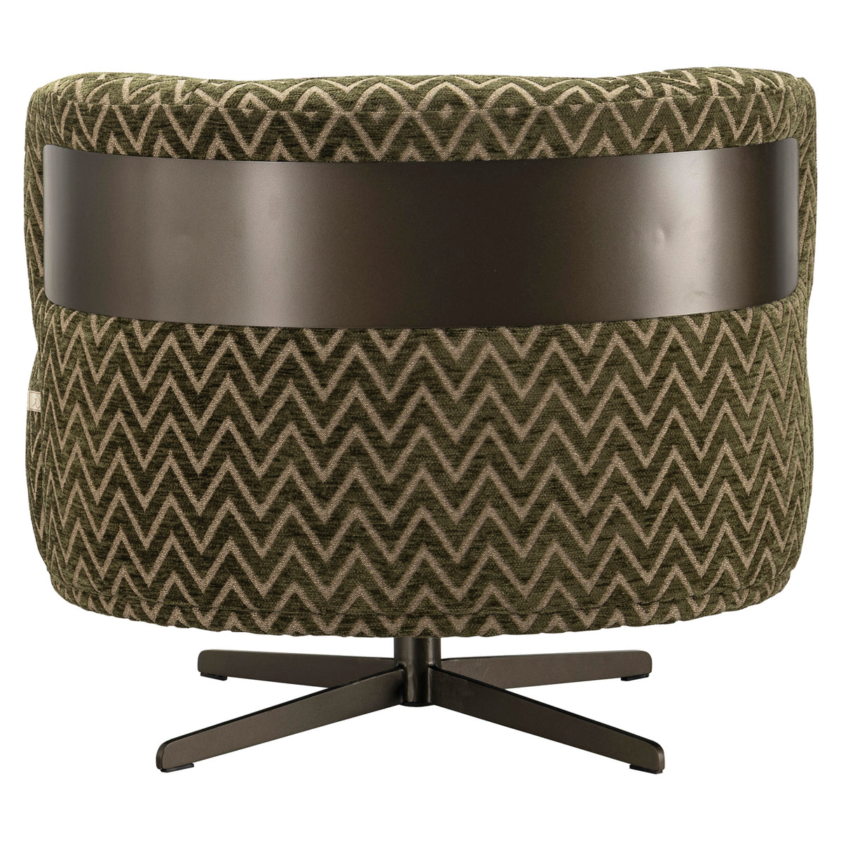 Lauren moss chevron swivel lounge chair