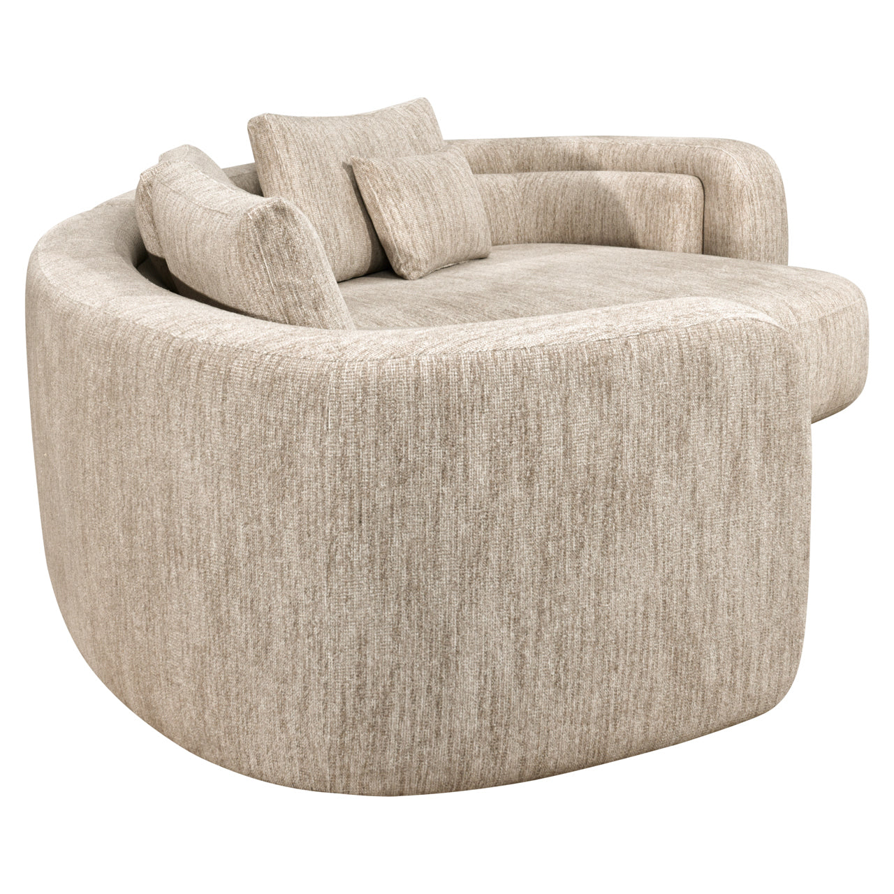 Angusto natural softweave right-hand lounge sofa