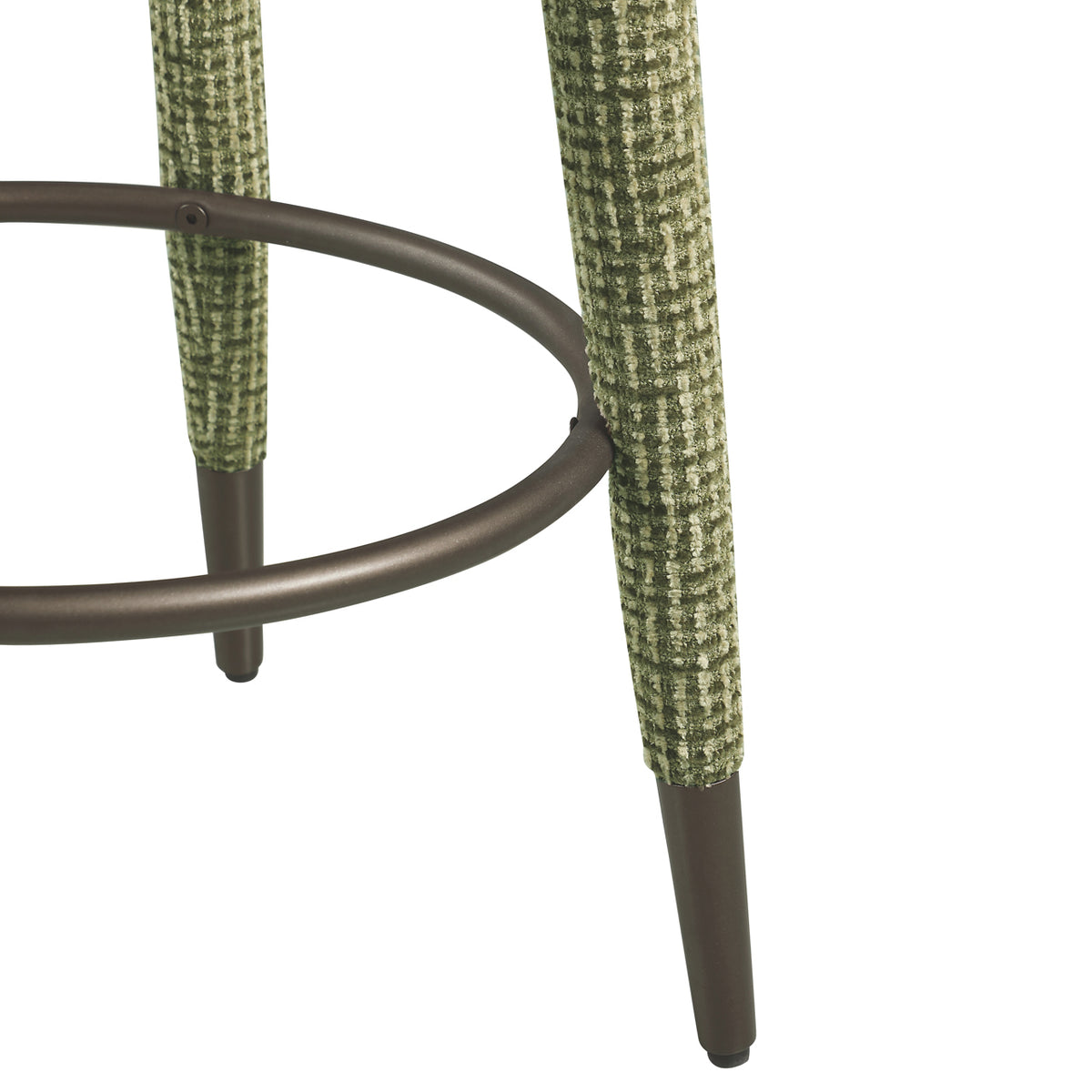 Counter chair Tenashar green blockweave swivel