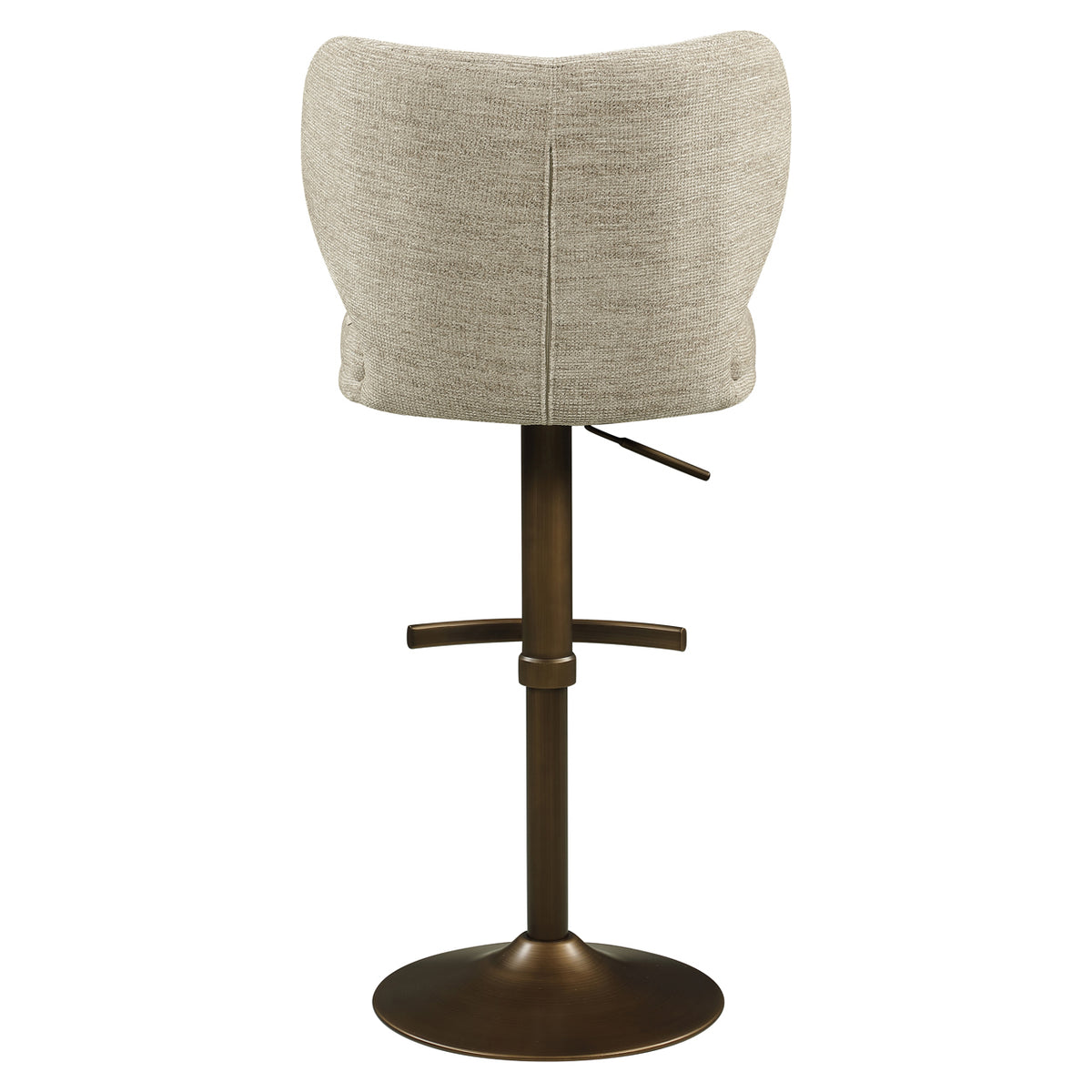 Chaise de bar Amely natural softweave pivotante