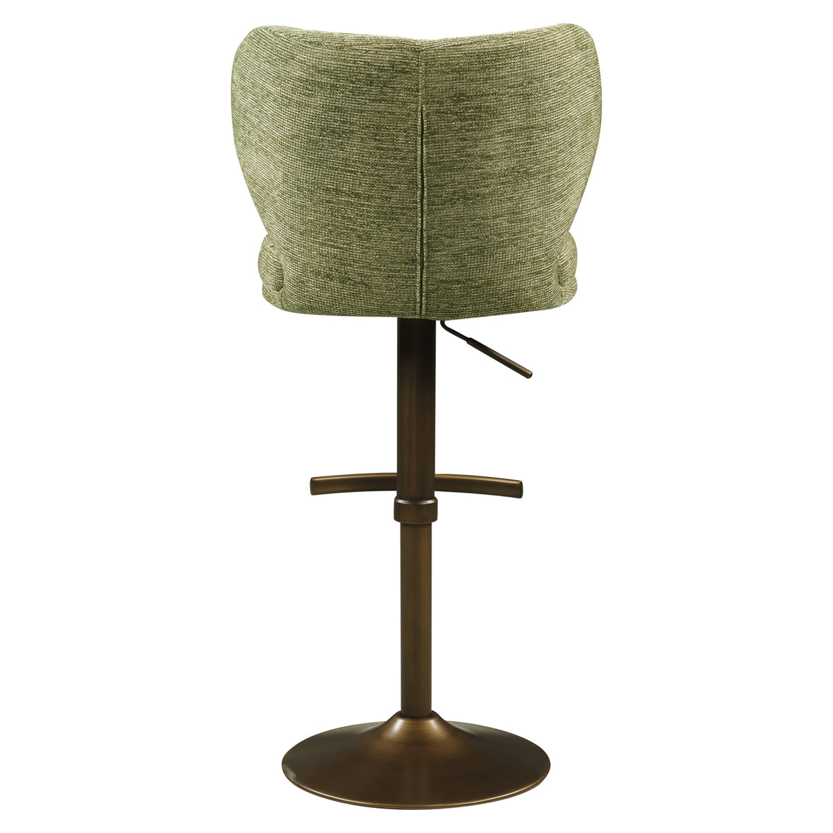 Bar stool Amely pistachio softweave swivel