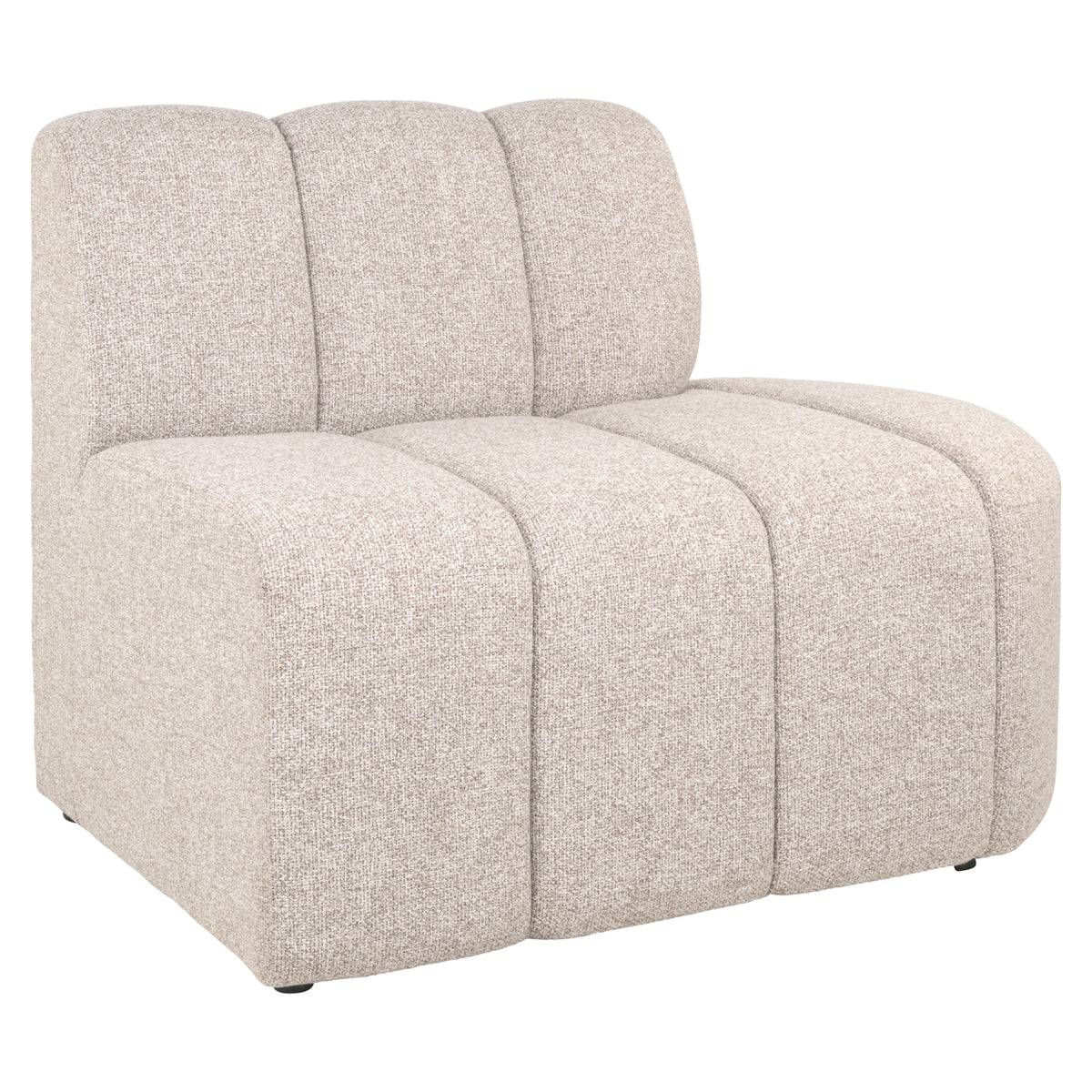 Dining bench Landmark customized open end right straight - fully upholstered