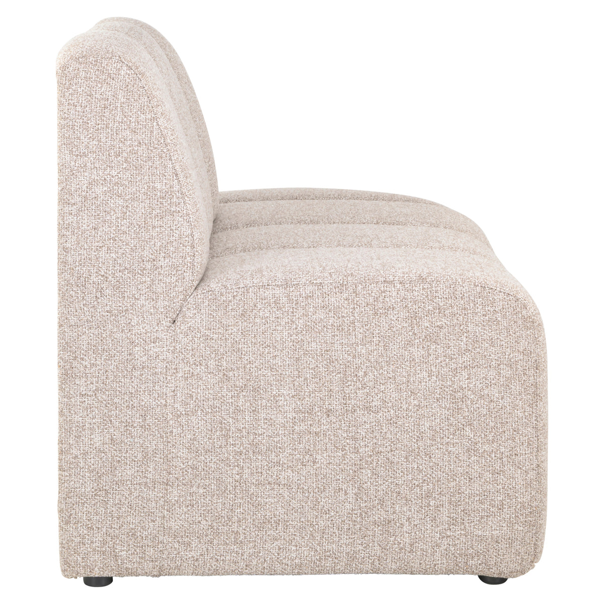 Eetkamer bank Landmark cayenne brown open end right straight - fully upholstered