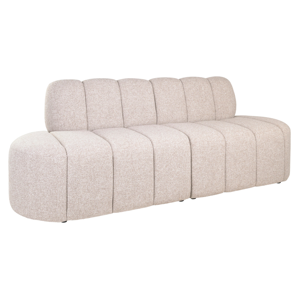 Eetkamer bank Landmark cayenne brown open end right straight - fully upholstered