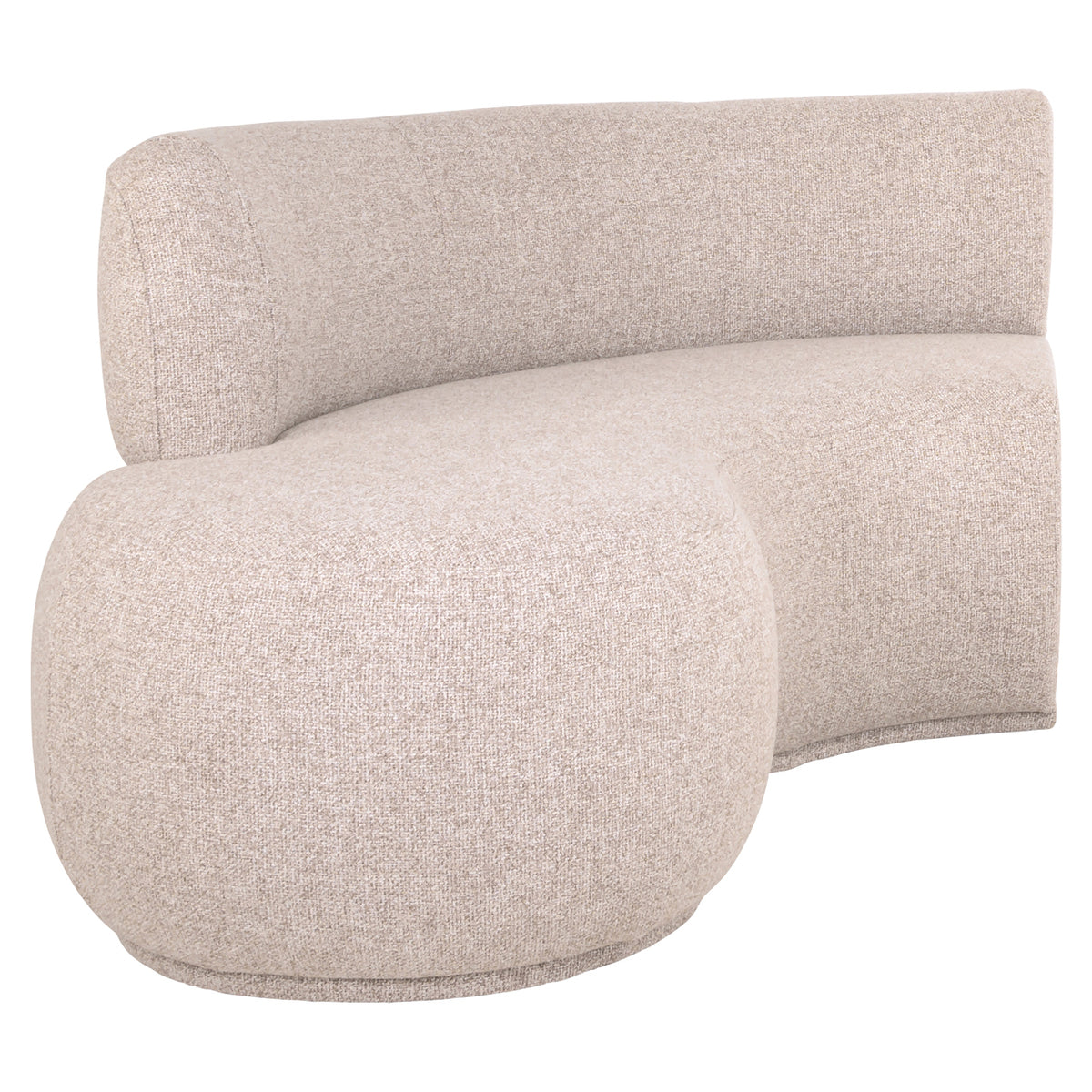 Dining sofa Sorrobon cayenne ecru open end left round