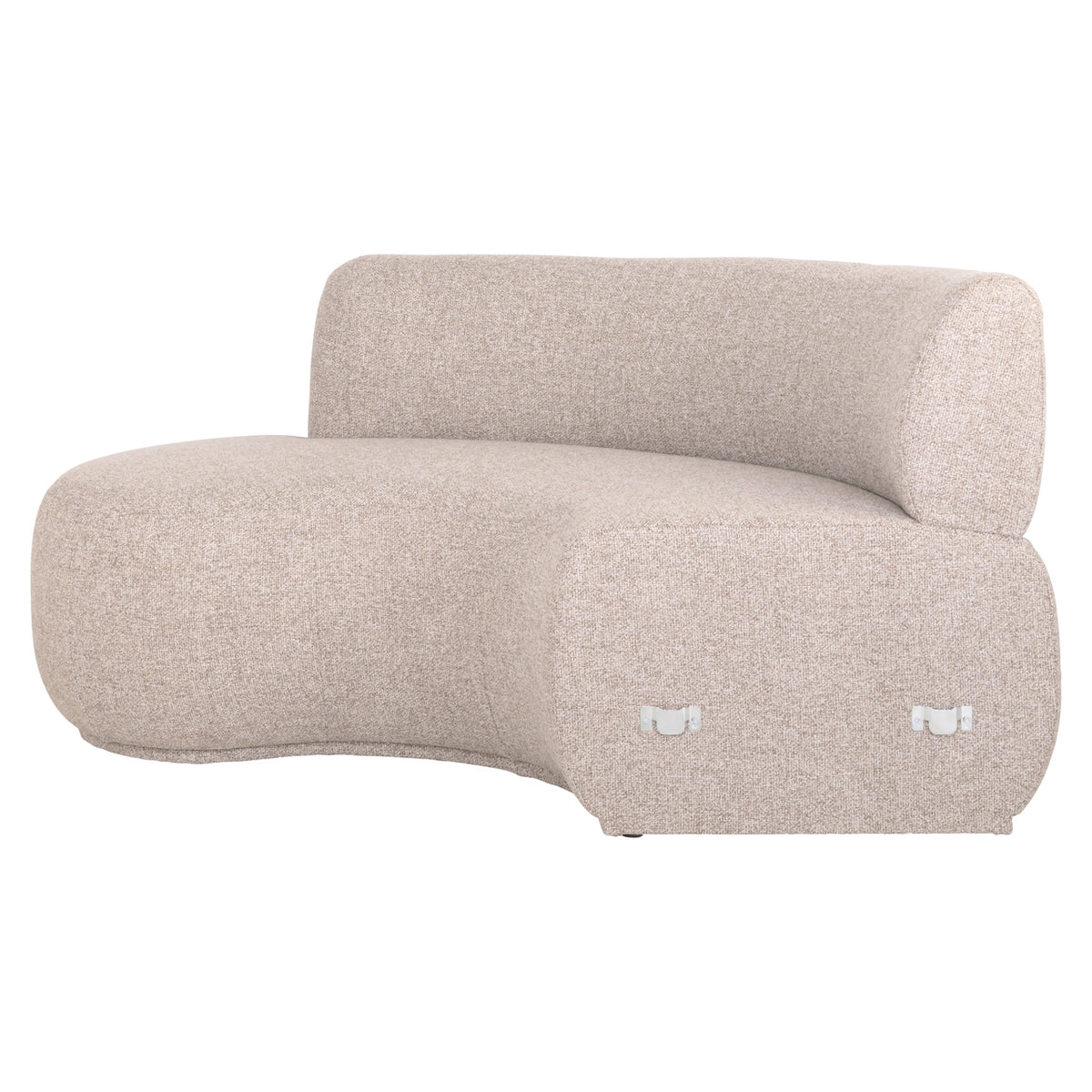Dining sofa Sorrobon cayenne ecru open end left round