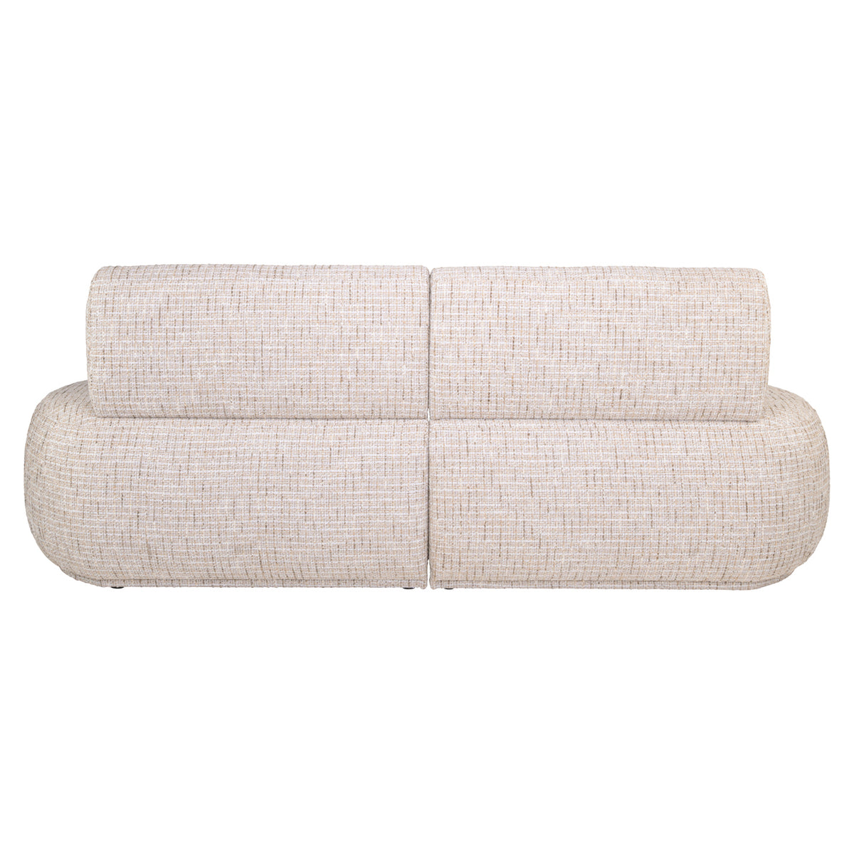 Sorrobon trendy cream open end right straight dining bench