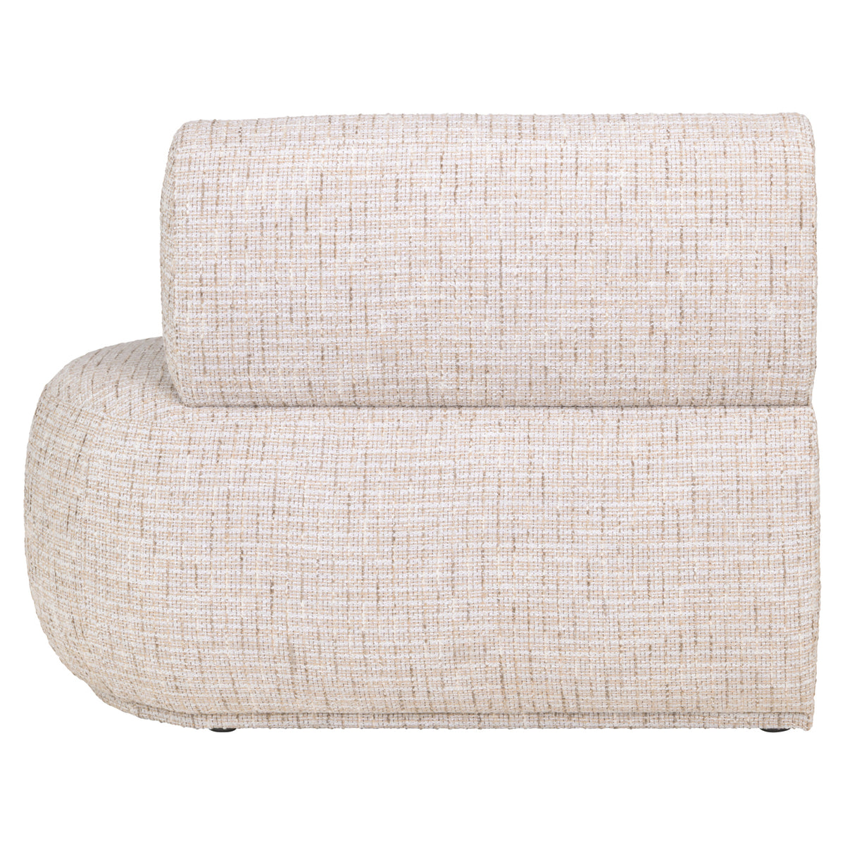 Sorrobon trendy cream open end right straight dining bench
