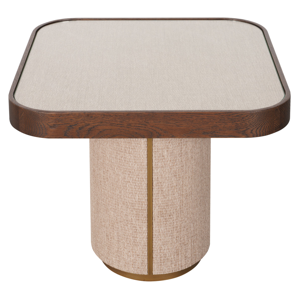 Beistelltisch Willox beige inklusive Glas