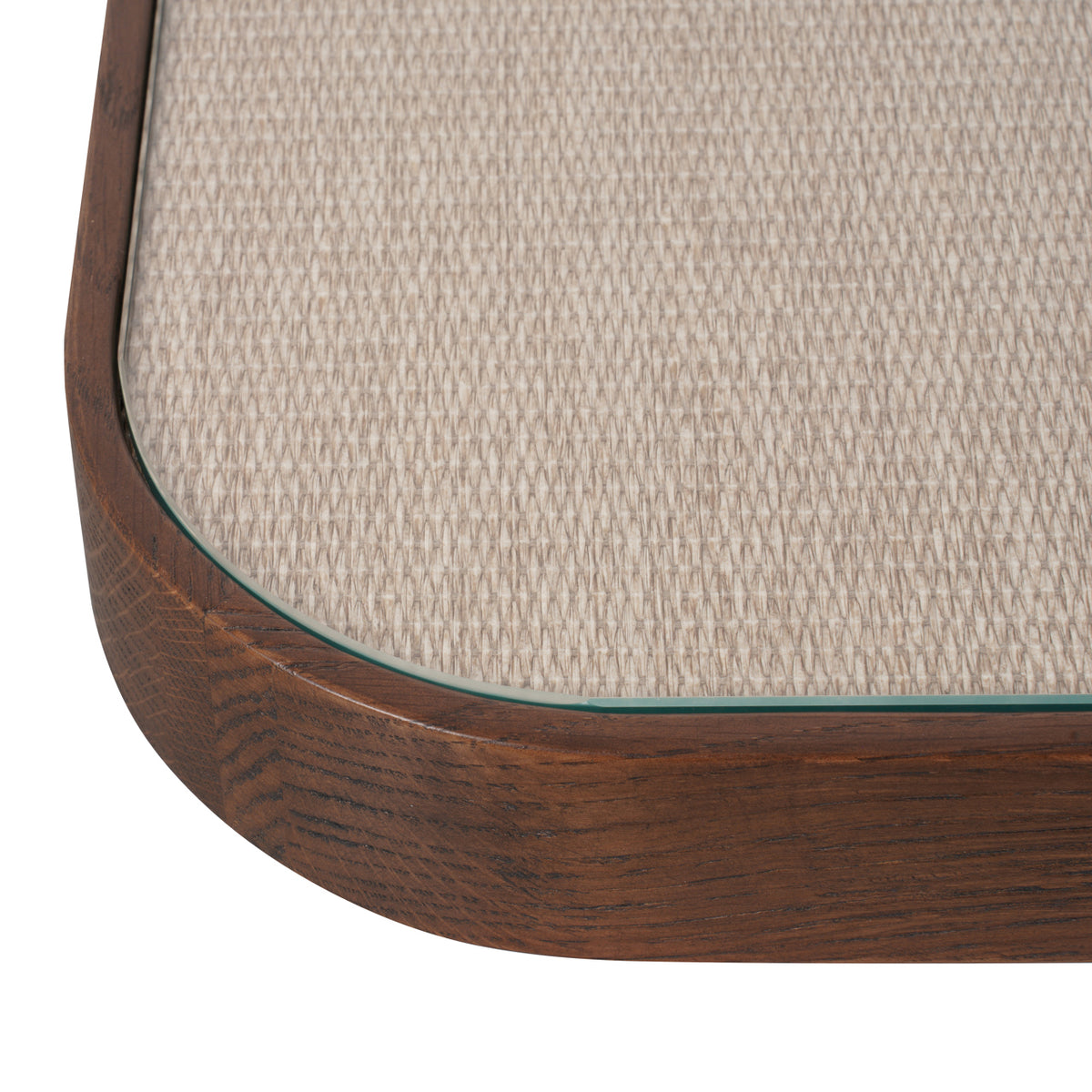Table basse Willox beige avec verre (Set of 2)