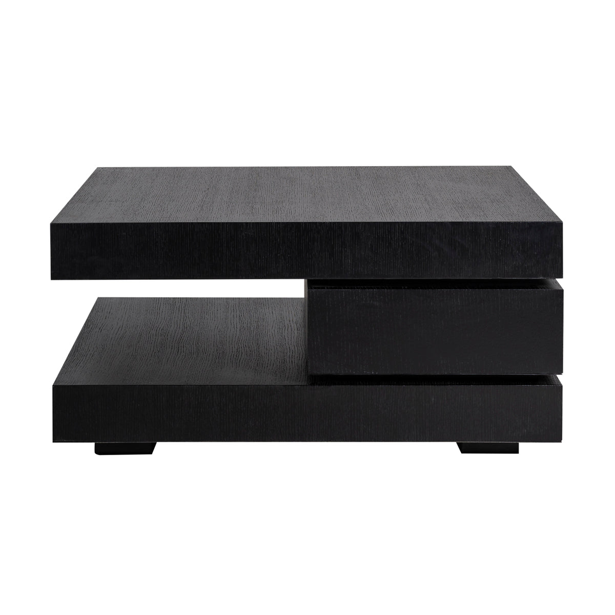 Table basse Oakura noire 90x90