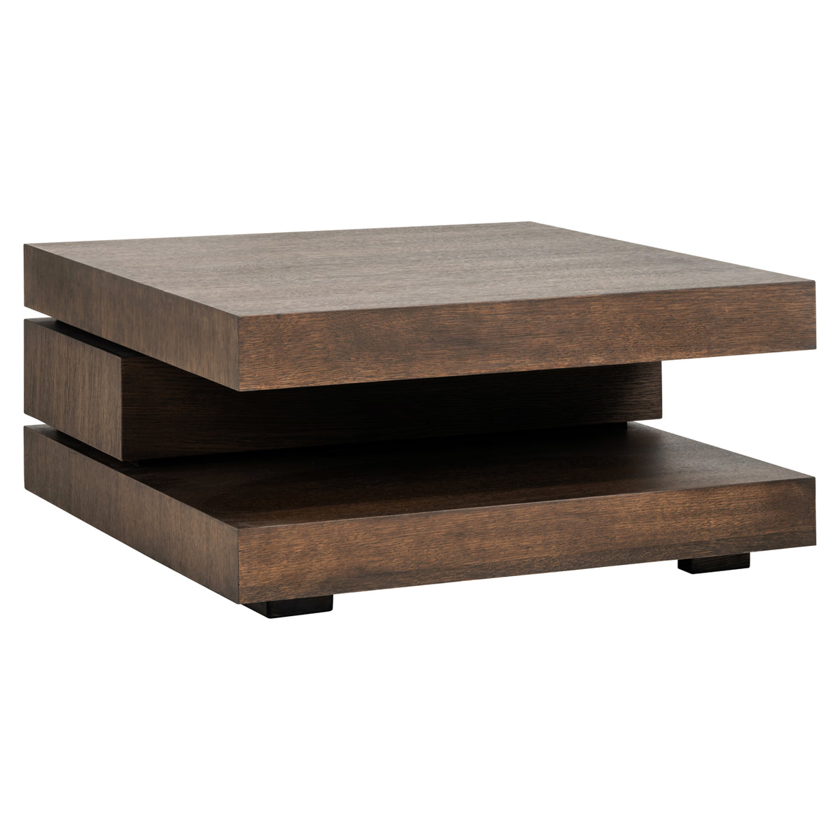 Table basse Oakura marron 90x90