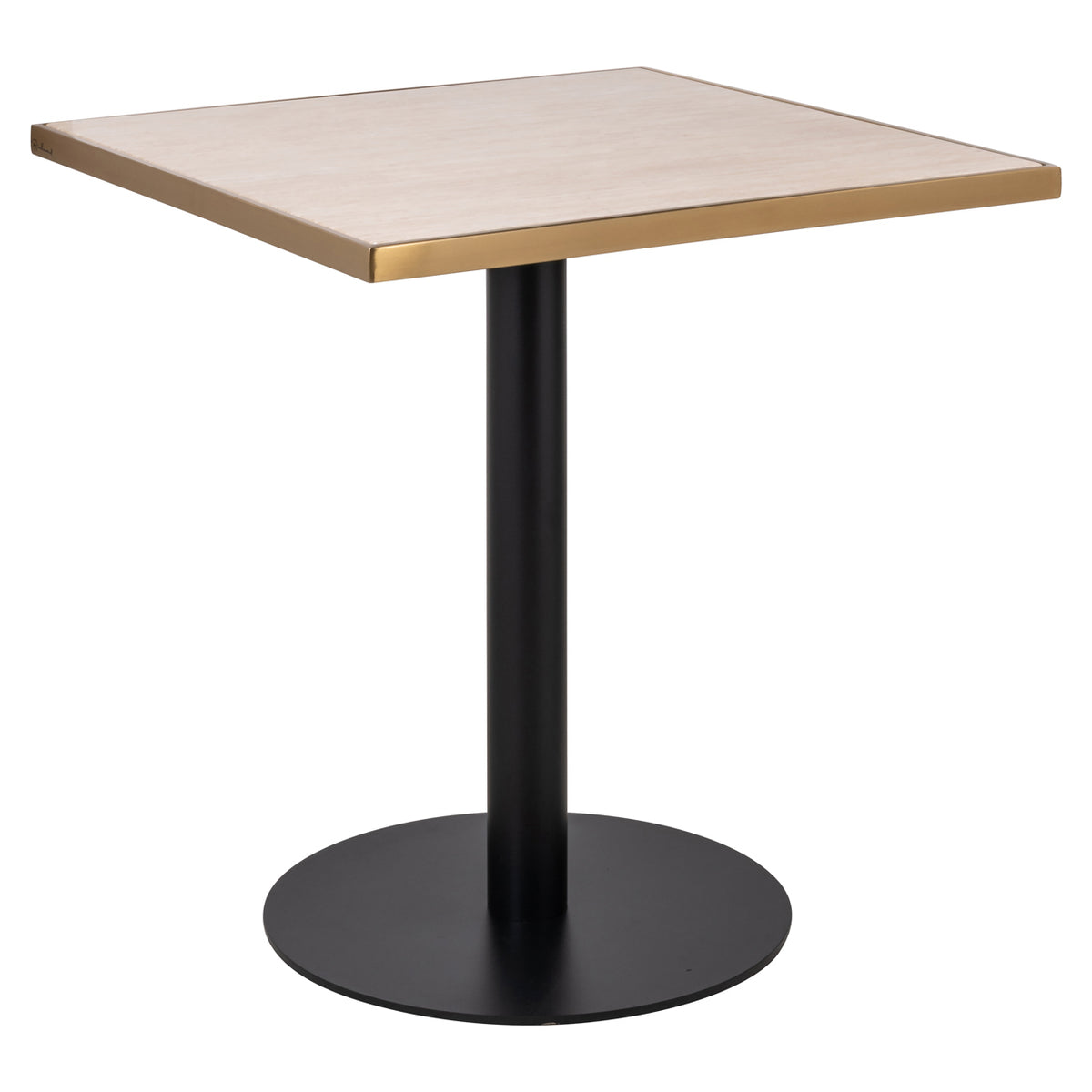 Table de bistrot Brazza beige 70x70