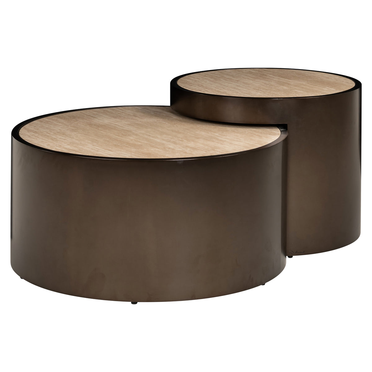 Couchtisch Ronson beige (Set aus 2)