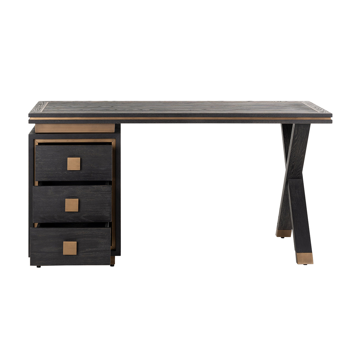 Hunter black rustic desk