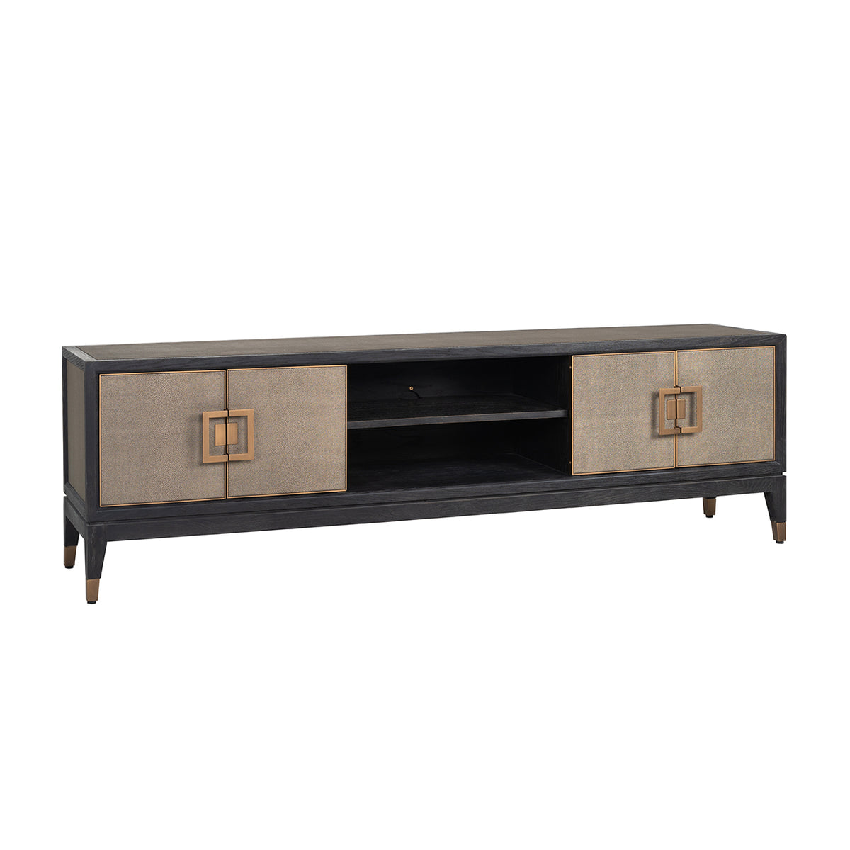 TV Unit Bloomville brass shagreen