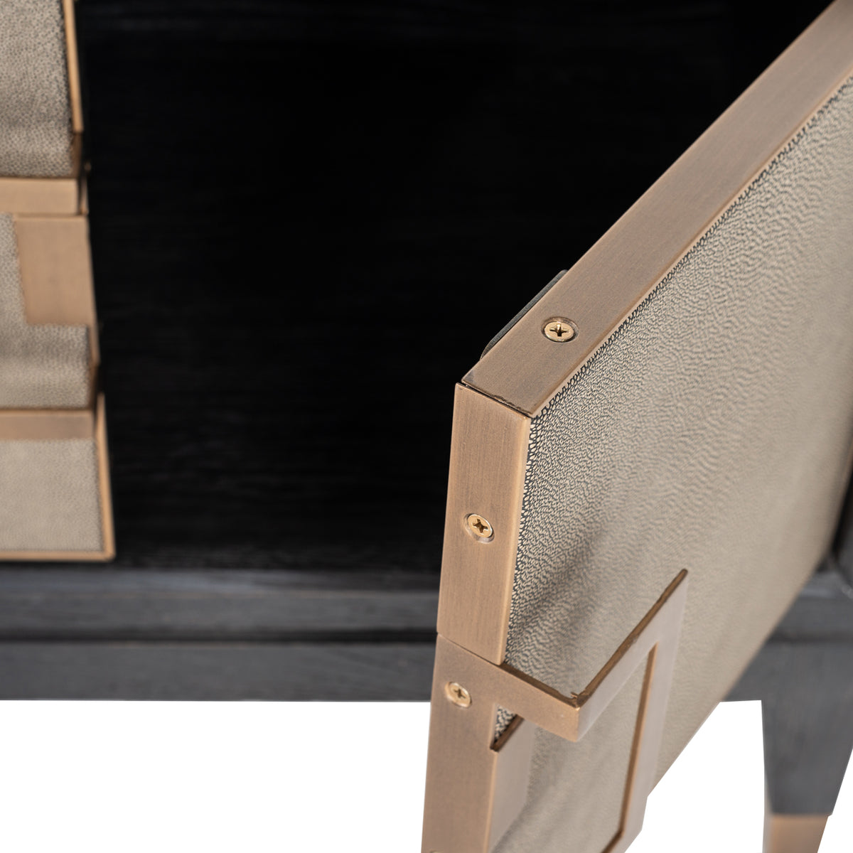 TV Unit Bloomville brass shagreen