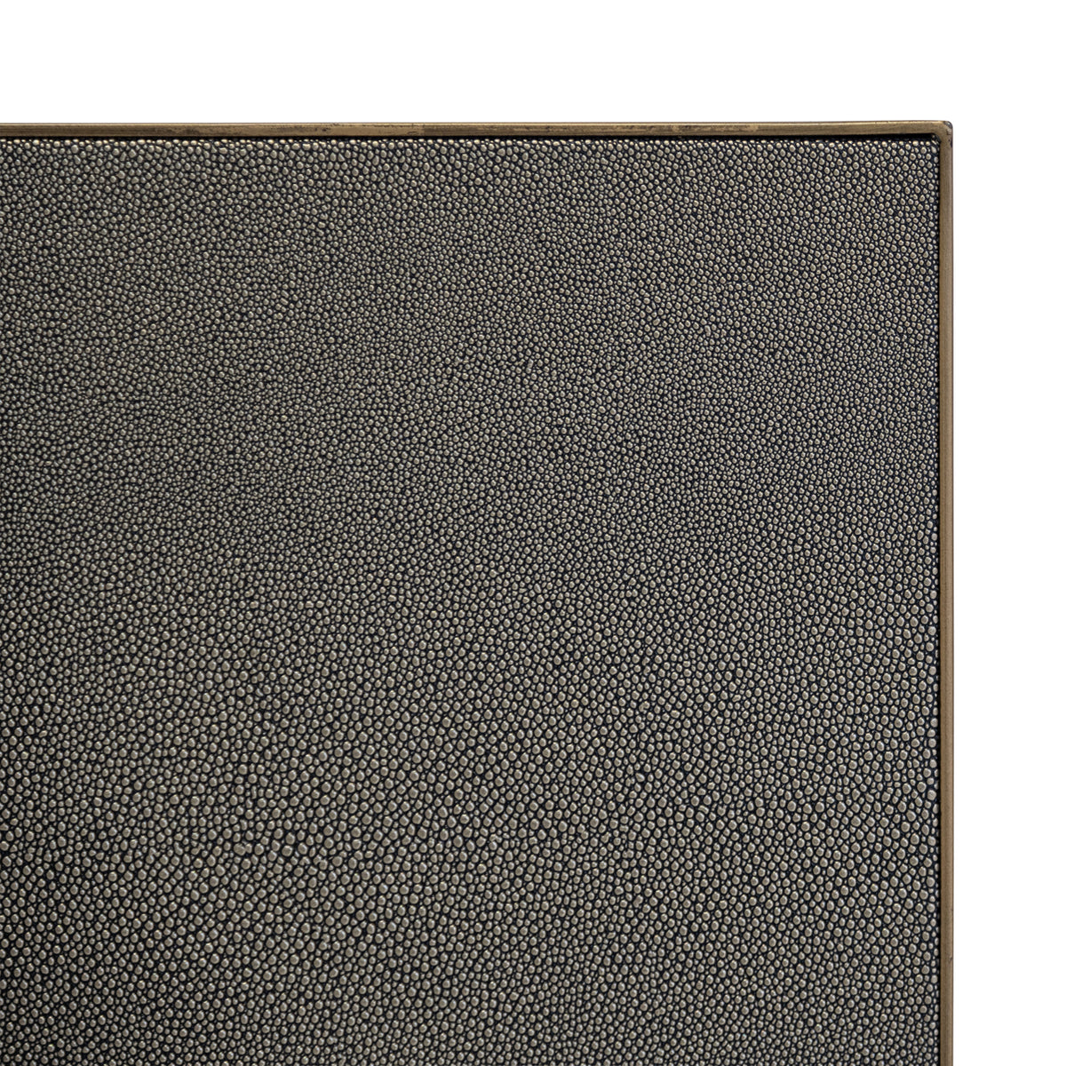 Table à manger Bloomville brass shagreen avec plateau en verre 230