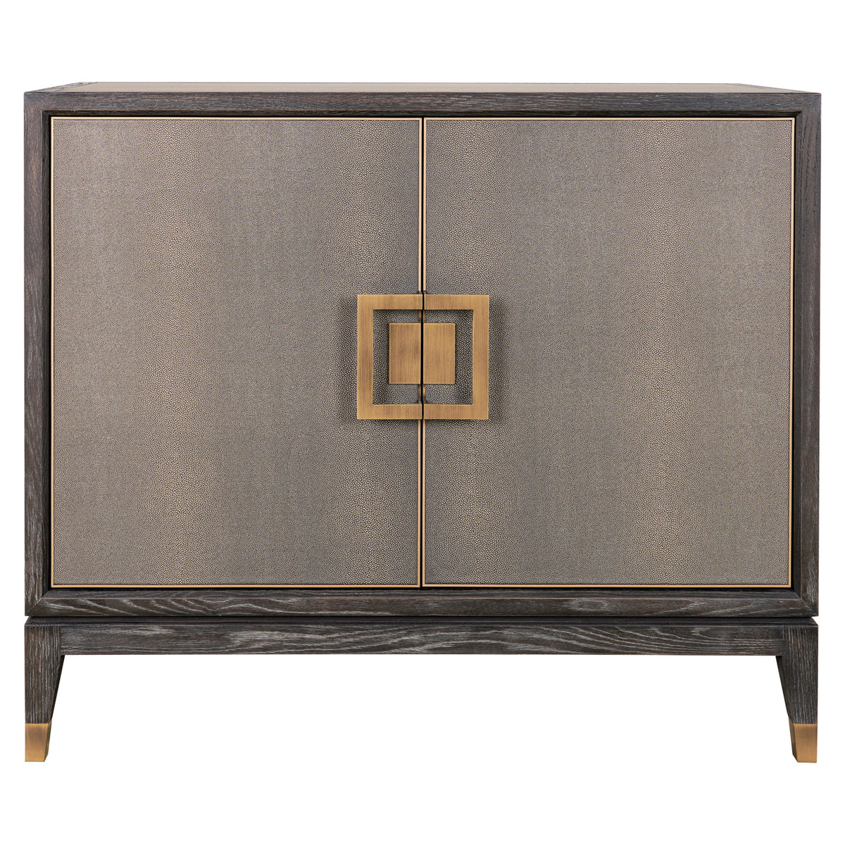 Dressoir Bloomville brass shagreen 2-doors