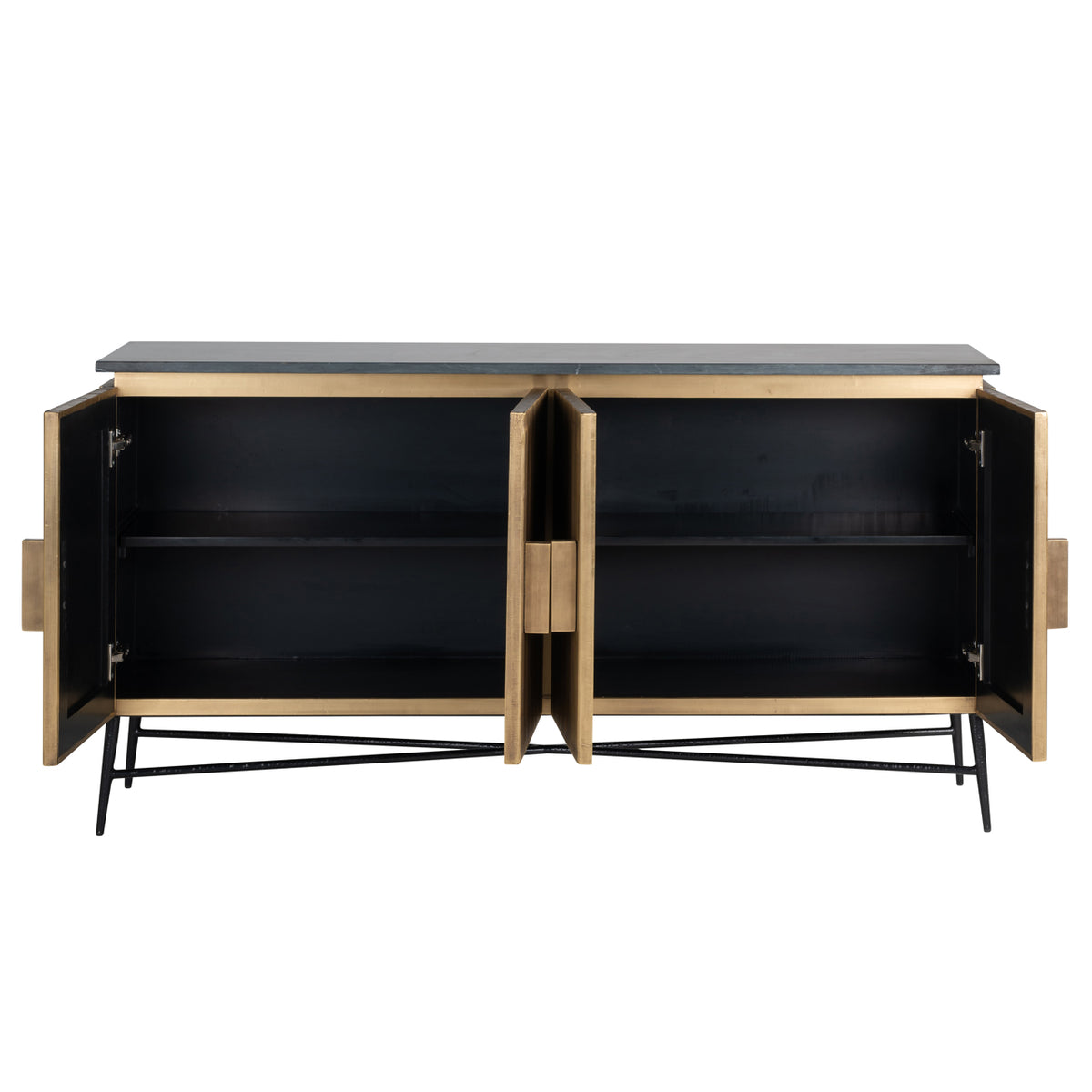 Dressoir Ironville gold 4-doors