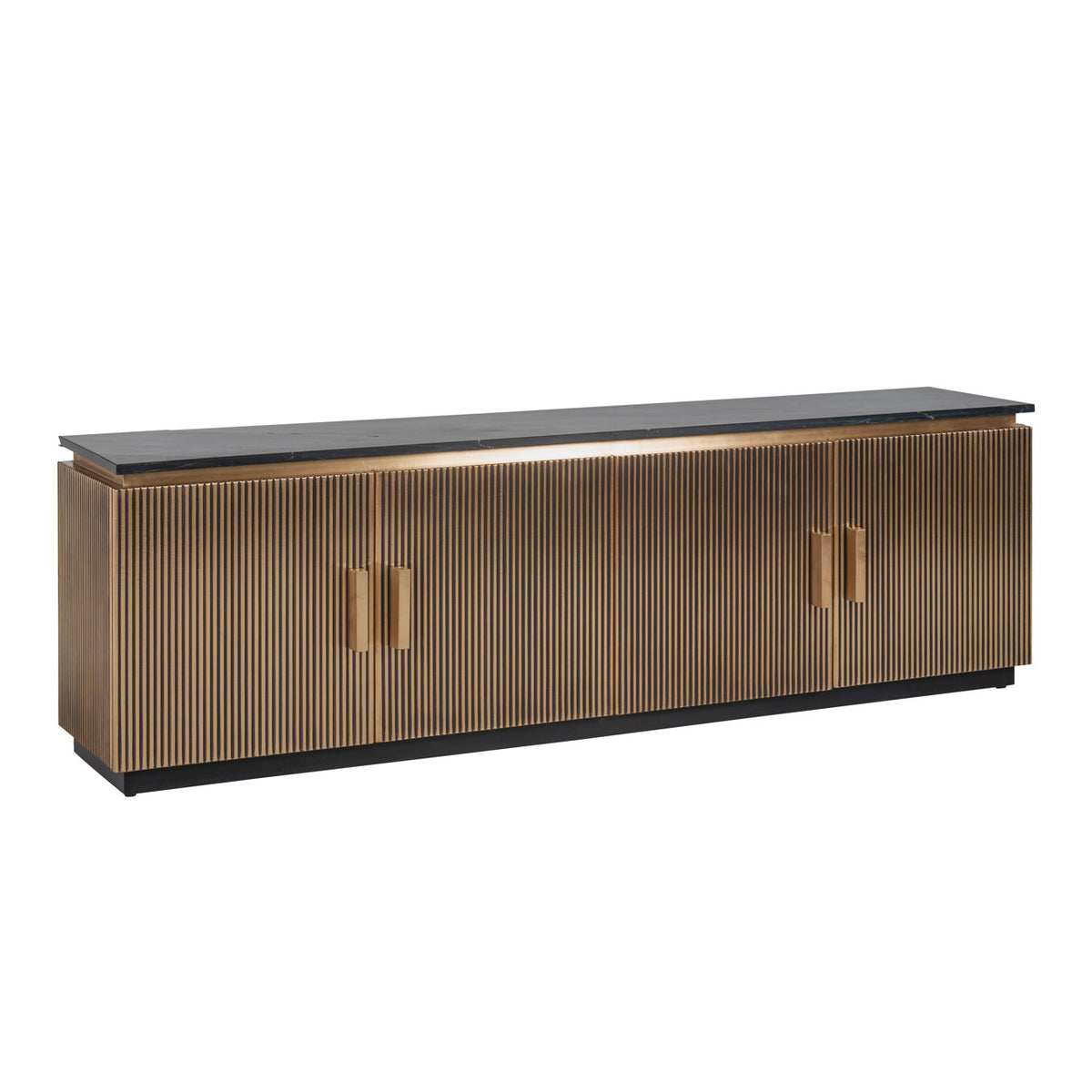 TV-meubel Ironville gold 4-doors