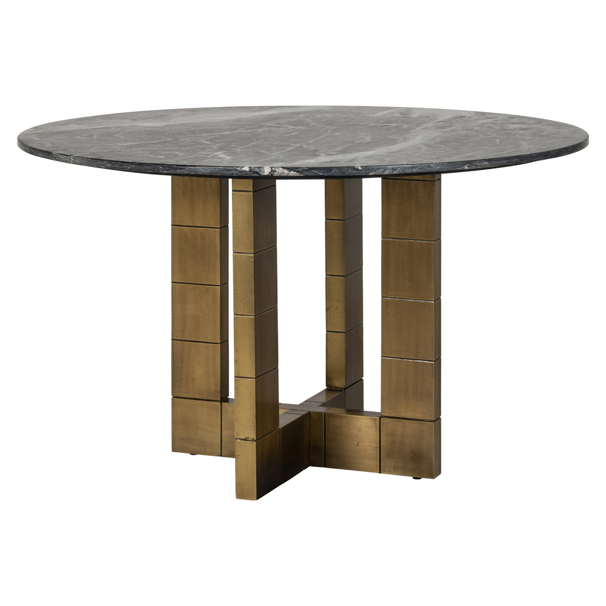 Esstisch Collada schwarz/gold 130Ø