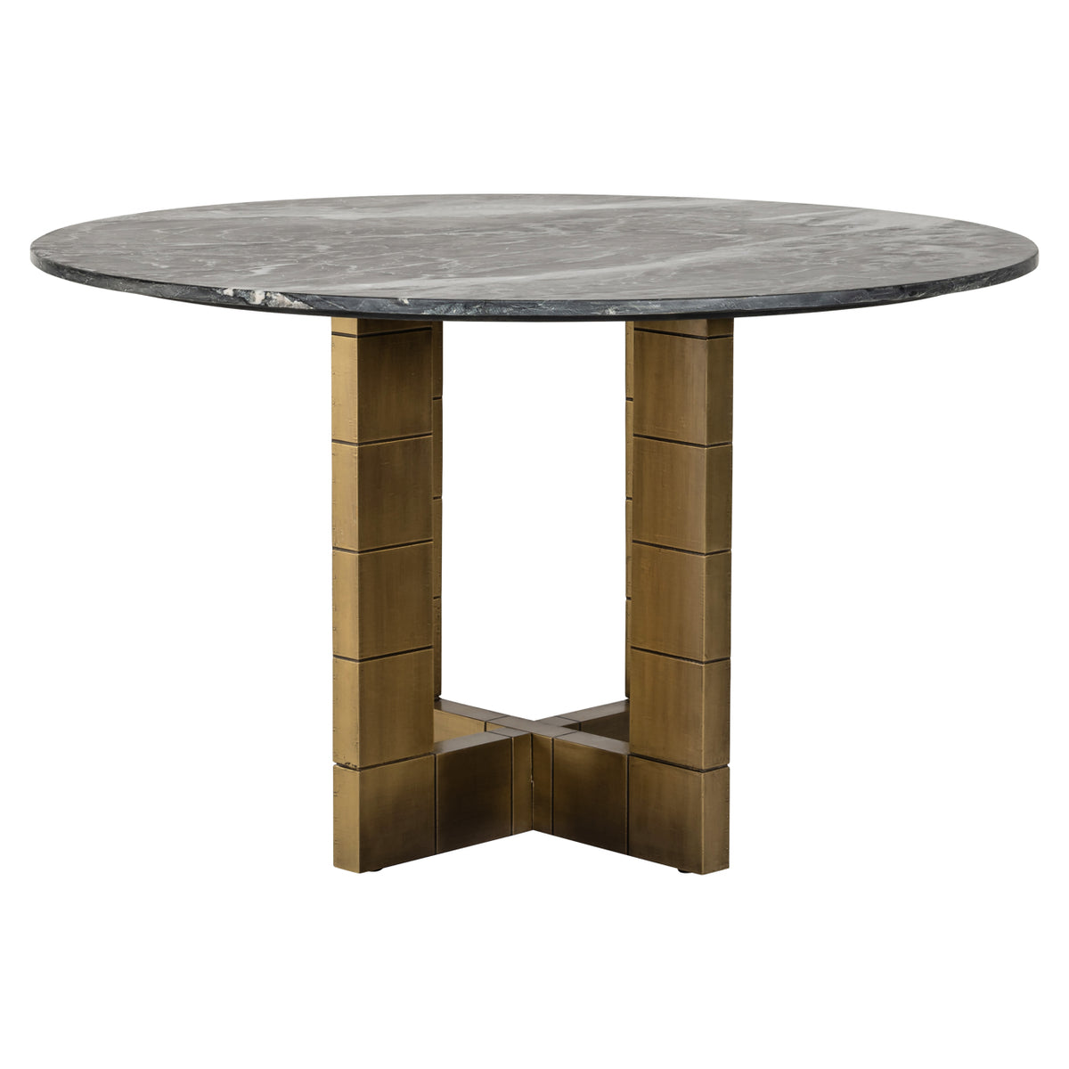 Esstisch Collada schwarz/gold 130Ø