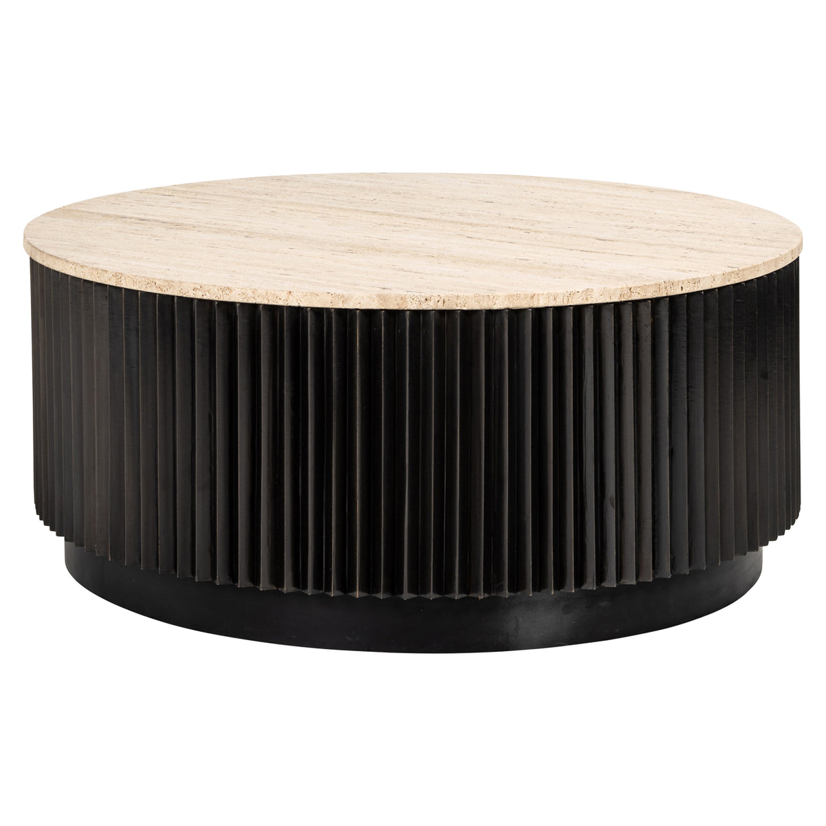 Hampton dark brown coffee table 90Ø