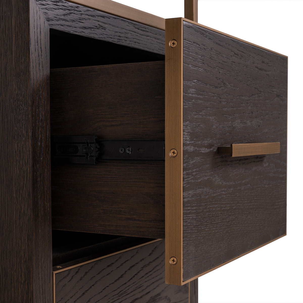 Wandschrank Carter braun klein 2 Schubladen