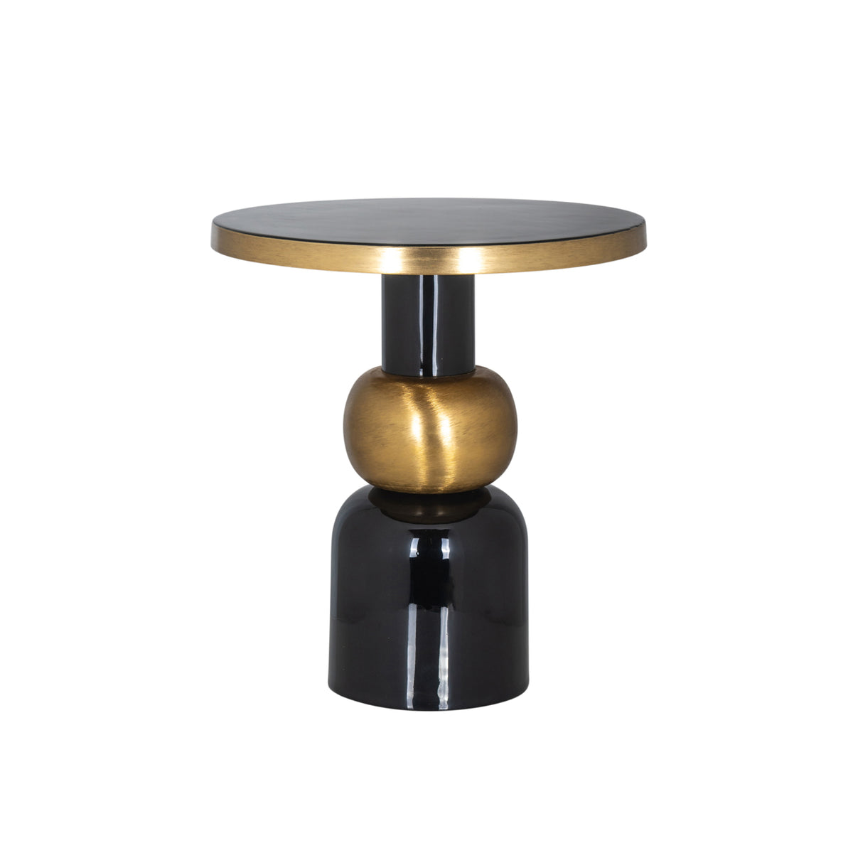 Bijzettafel Mose black 51Ø