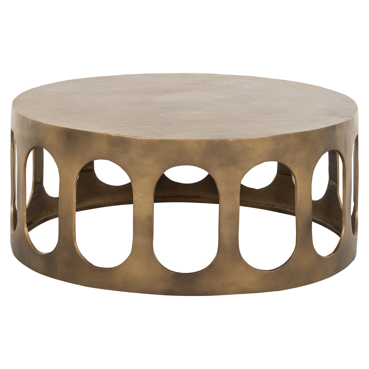 Table basse Du Pont or brossé