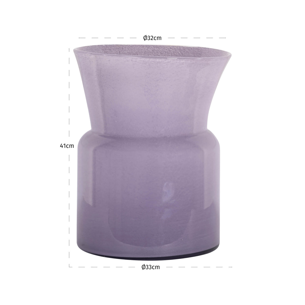 Milano purple vase