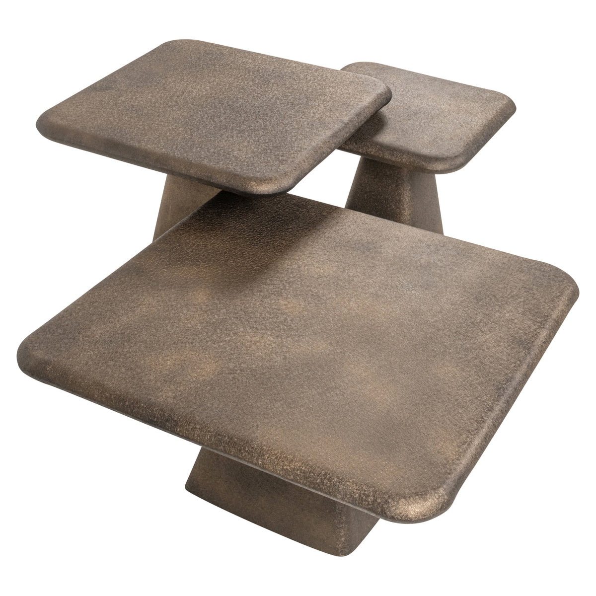 Table basse Marlie dorée (Set of 3)