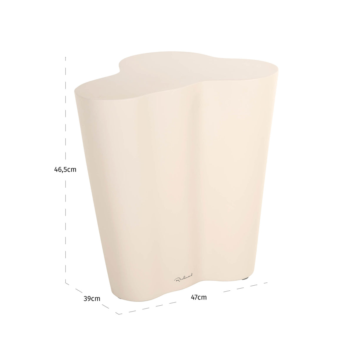 Outdoor side table Urban Bloom sandstone