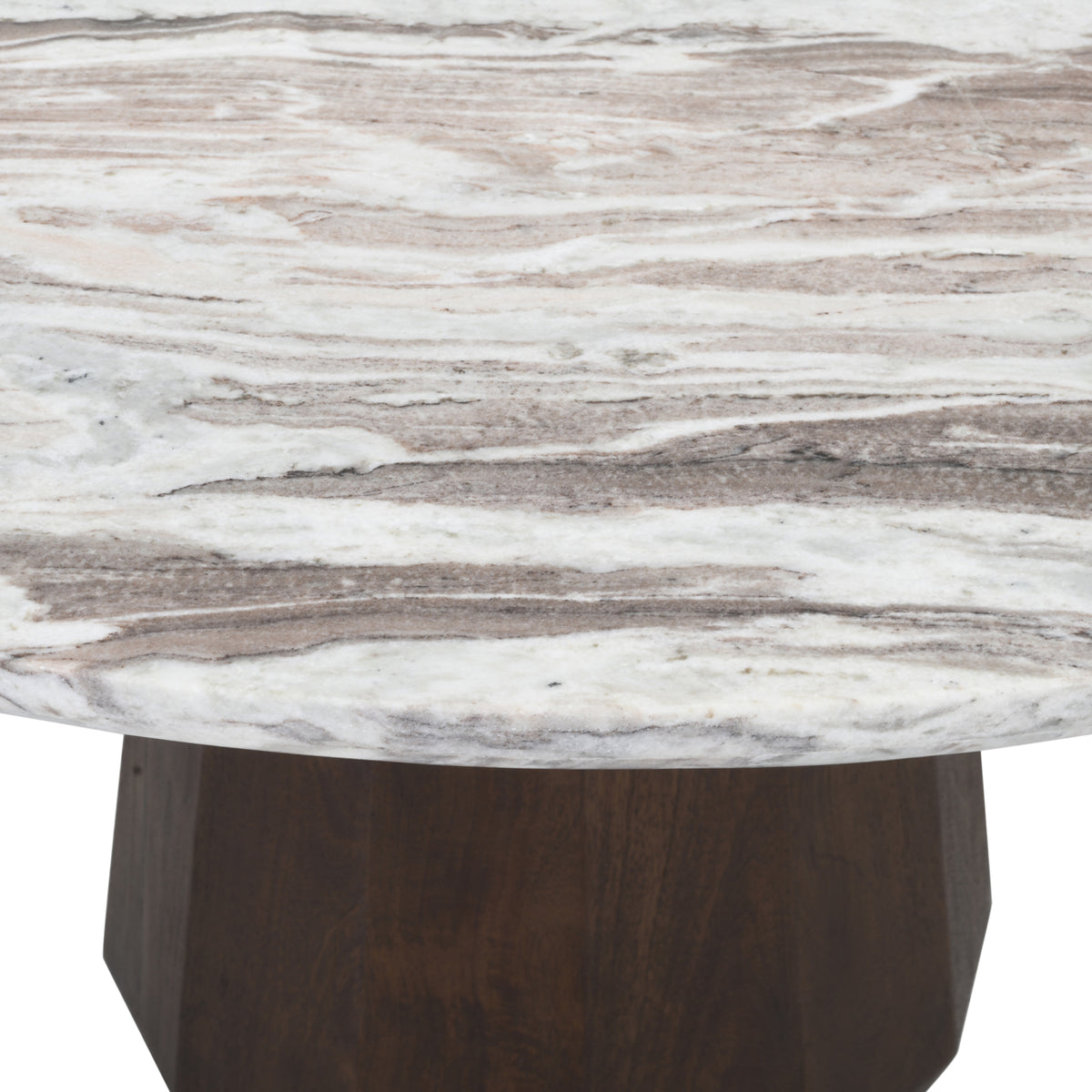 Table à manger Oberoy beige blush 130Ø