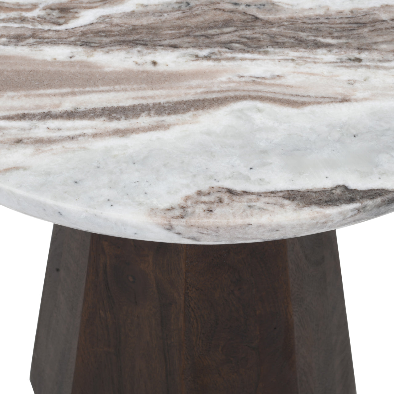 Oberoy Blush beige side table 45Ø