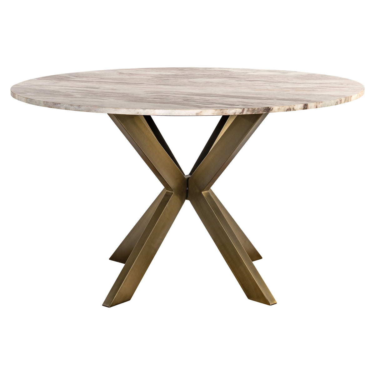 Table de salle à manger Bottega Blush beige 140Ø