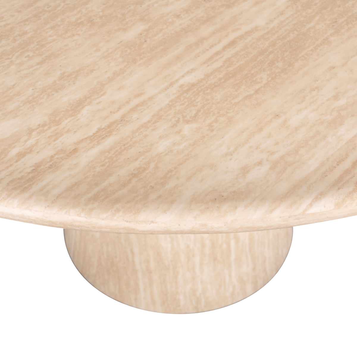 Esstisch Fictus beige 140Ø