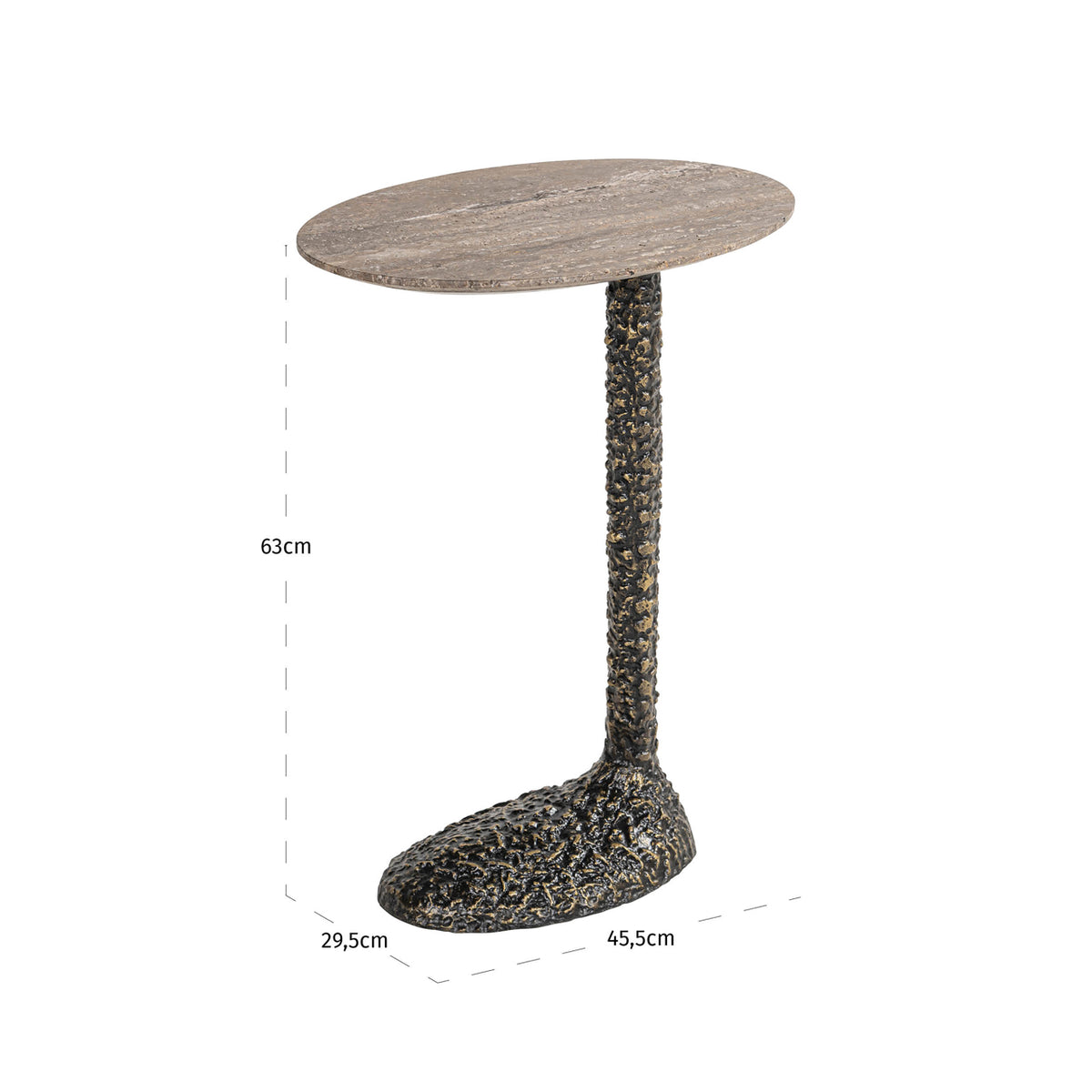 Side table Arosa brown
