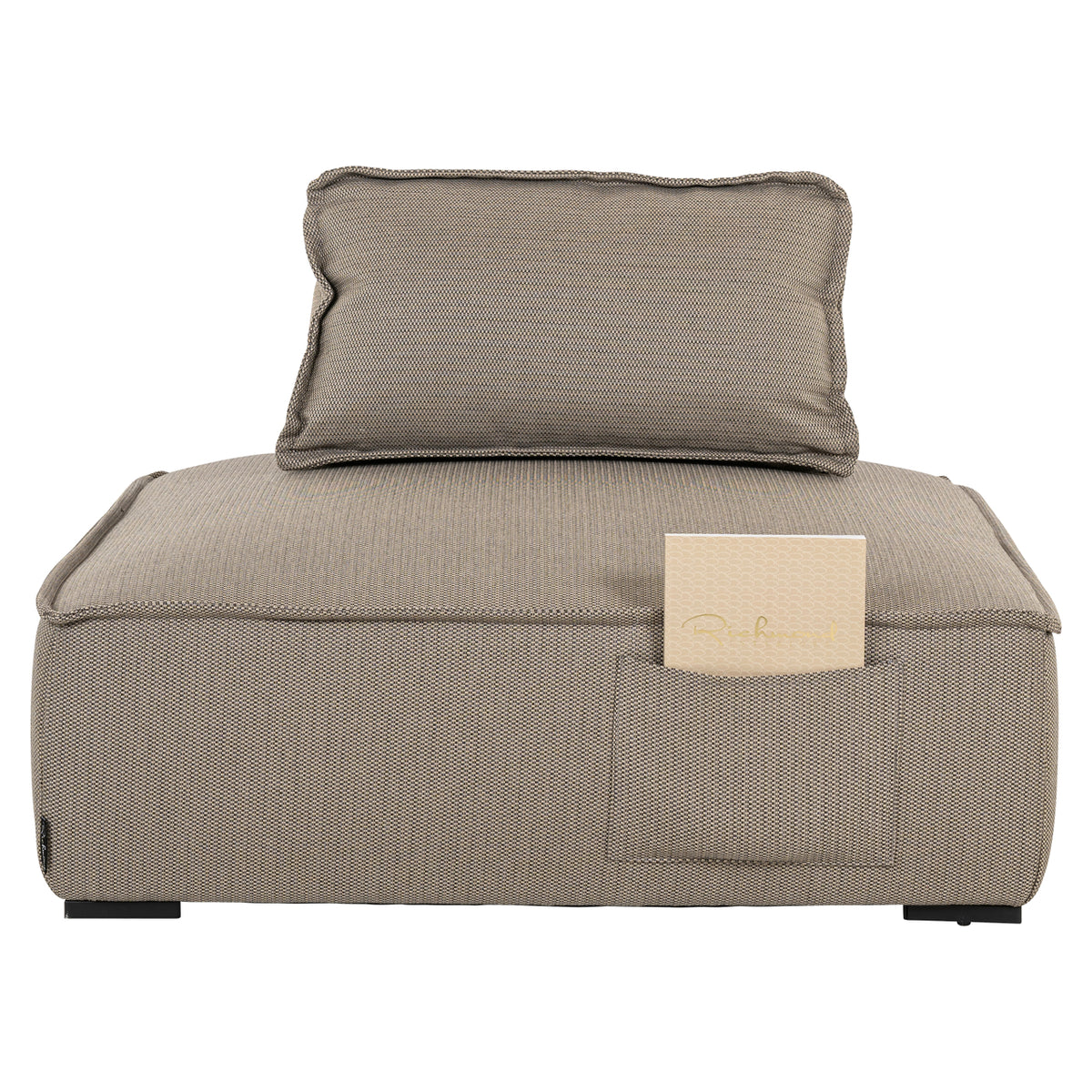 Fauteuil lounge d’extérieur Jondal taupe