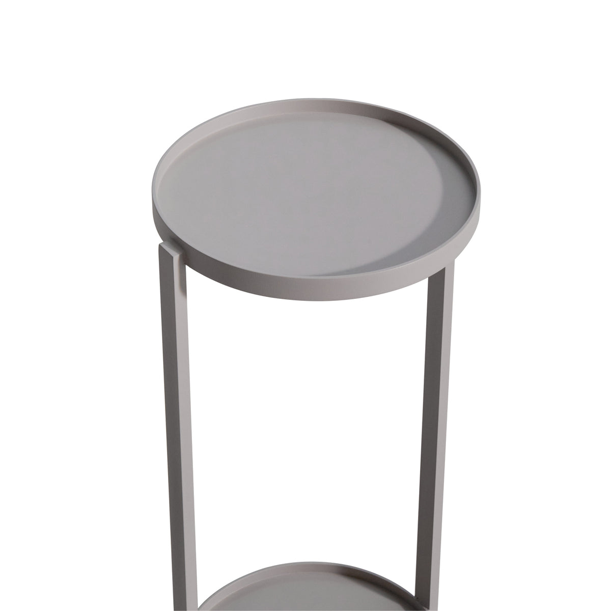 Reed light beige outdoor side table