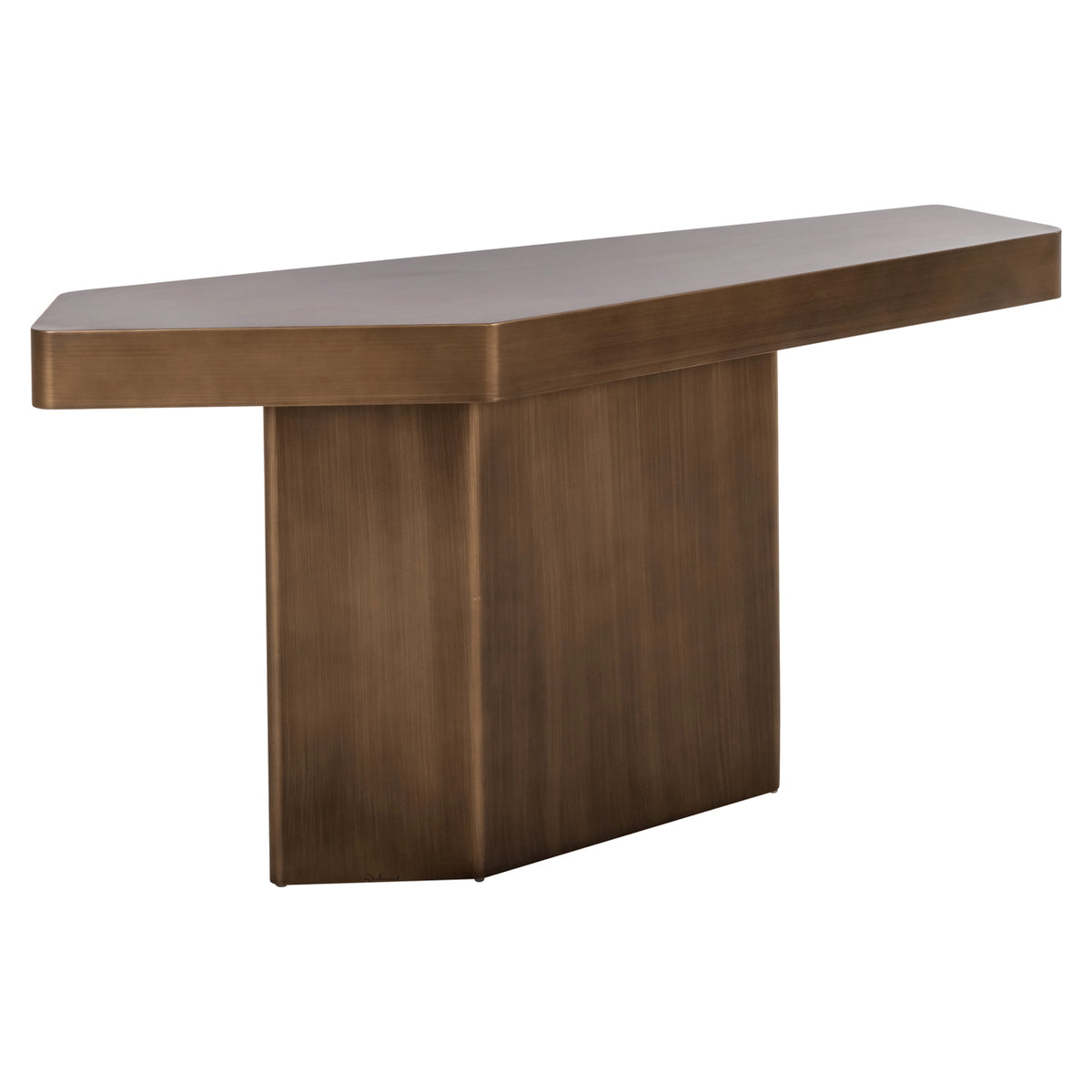 Console Hexa or brossé