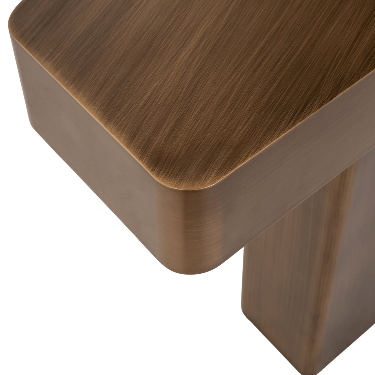 Console Hexa or brossé